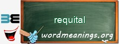WordMeaning blackboard for requital